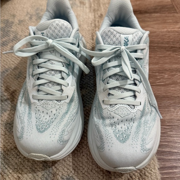 Hoka Clifton 10 Blue Athletic Sneakers - Picture 8 of 9